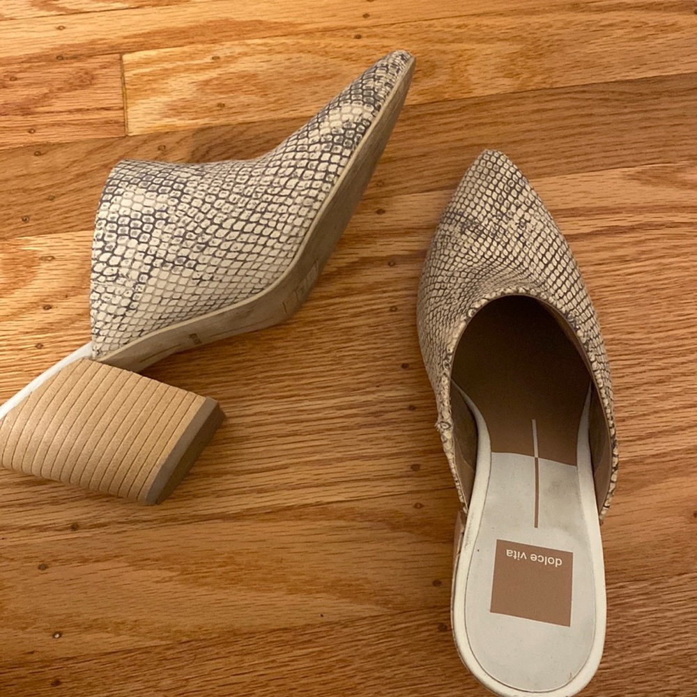 Snakeskin Dolce Vita Mule